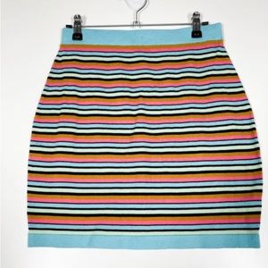 New Wild Fable Stripe Sweater Knit Mini Skirt Women's Multi Bodycon Stre…